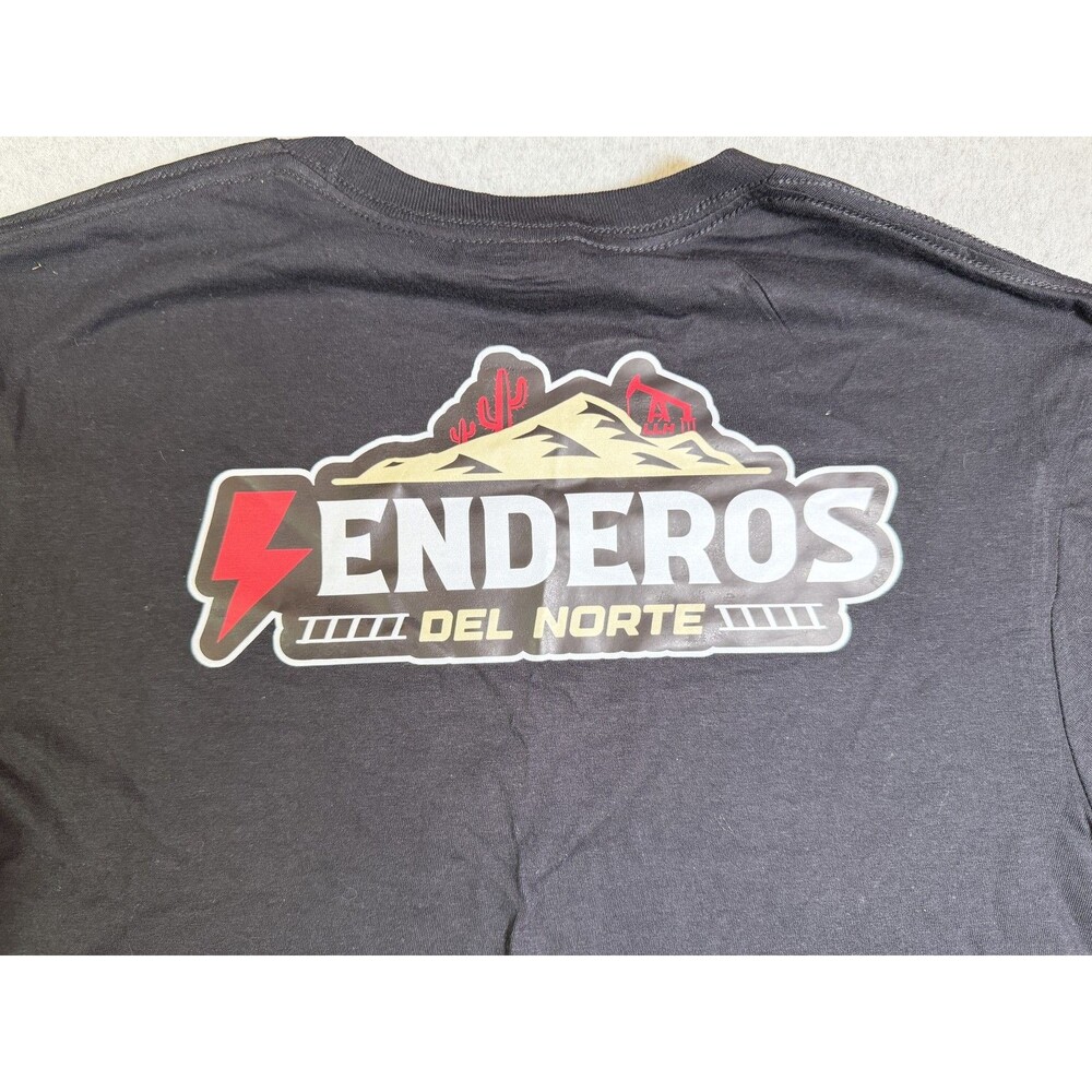 ENDEROS DEL NORTE T-Shirt Men's Small Black Graphic Print Short Sleeve Crewmall
